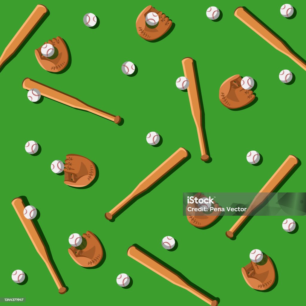 Baseball Vector Patterns Baseball Pattern Background Vector Illustration Stock Illustration ...