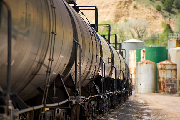 istock Train Cars in Rail Yard 134437405
