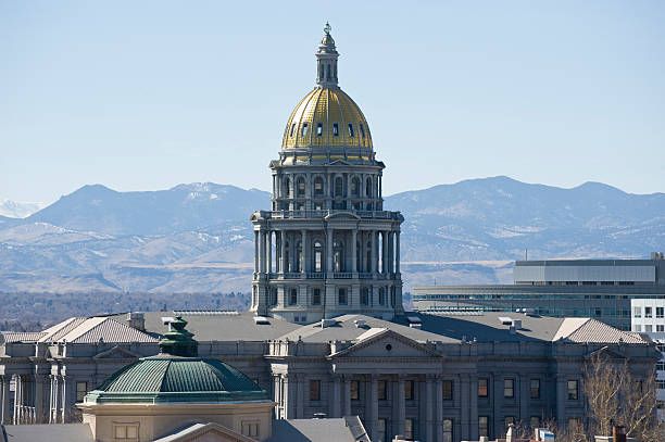 istock Denver State Capitol Building with Mountain View 134437813