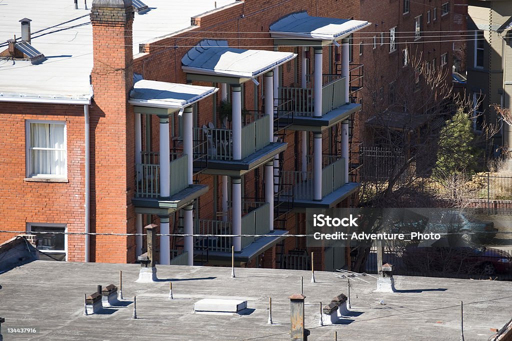 Row of Apartments in an Urban City Setting Adult Stock Photo