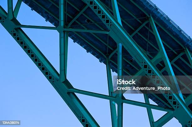 Bridge Steel Girder Detail Of Supports Stock Photo - Download Image Now - Girder, Support, Supported