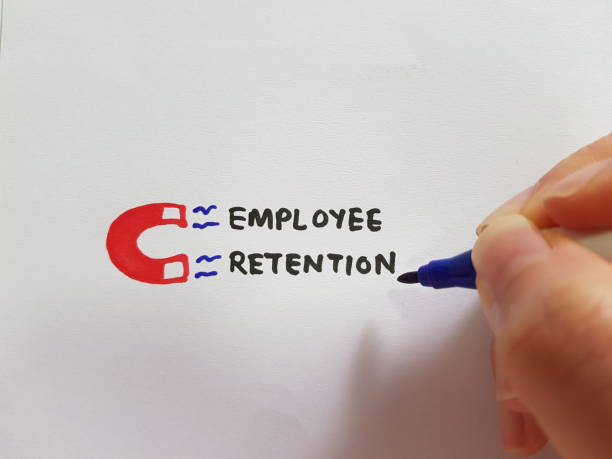 istock Employee retention. Staff benefits and appreciation 1344380154