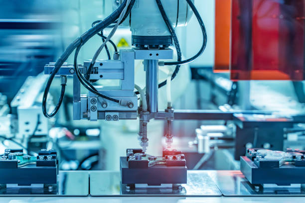 istock robotic pneumatic piston sucker unit on industrial machine 1344380233