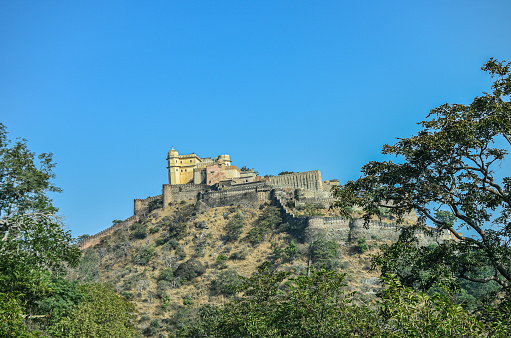 A section of the Kumbalgarh Fort in Udaipur, Rajasthan, India