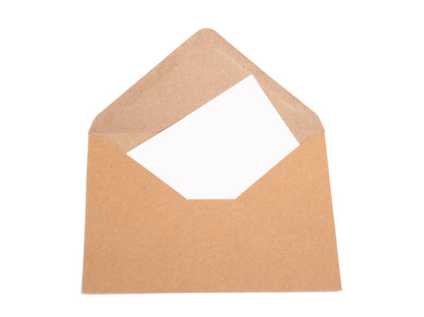 istock craft paper envelope with a blank  for mail post isolated on the white 1344383653