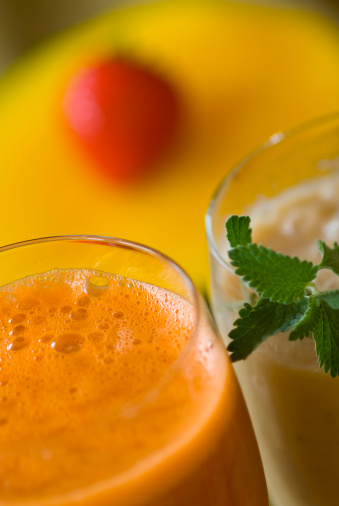 Carrot Juice Healthy Fruit Smoothie