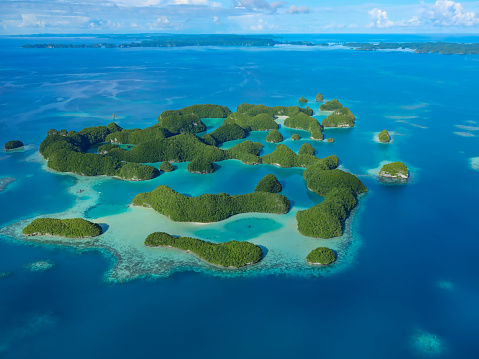 Aerial view Republic of Palau