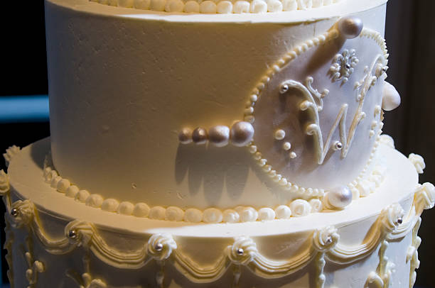 Elegant Classic Wedding Cake Detail