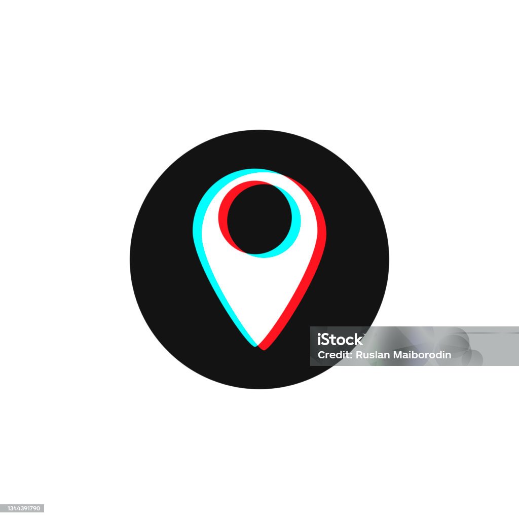 Maps Button Design Template Pointer Maps Button Social Media Modern Design Stock ...