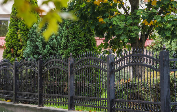 istock Wrought Iron Fence 1344403958