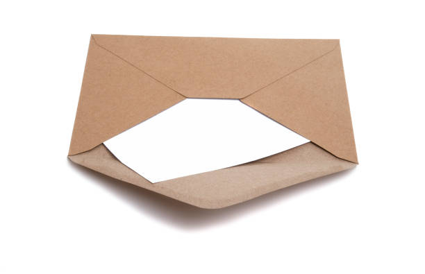 istock craft paper envelope with a blank  for mail post isolated on the white 1344408962