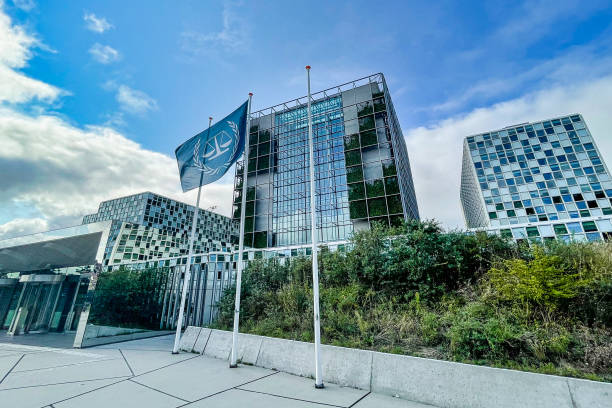 international criminal court ICC in the hague Den Haag, Netherlands - August 25 2021 : an overview of the buildings of the international criminal court ICC CPI in The Hague the hague stock pictures, royalty-free photos & images