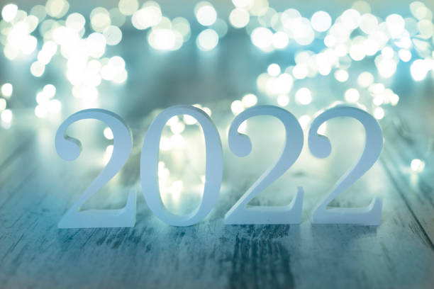 istock White lights and white 2022 numbers 1344411539