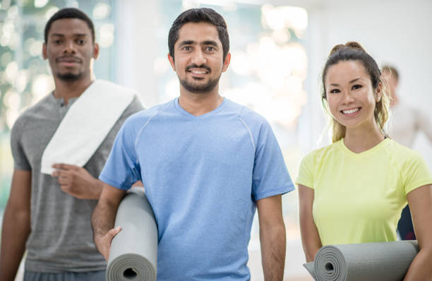istock Small Group Walking to A Fitness Class 1344412947