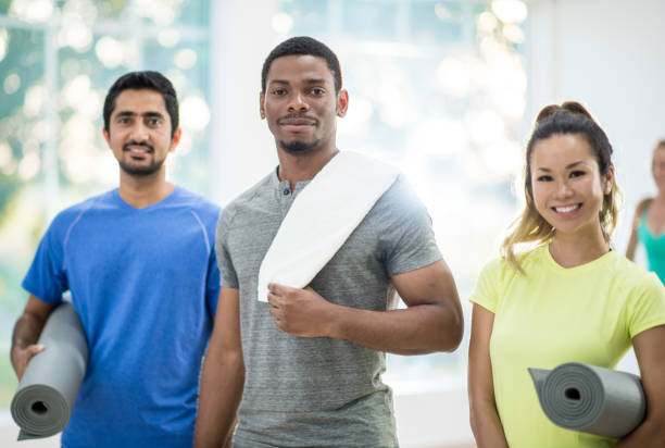 istock Small Group Walking to A Fitness Class 1344412949