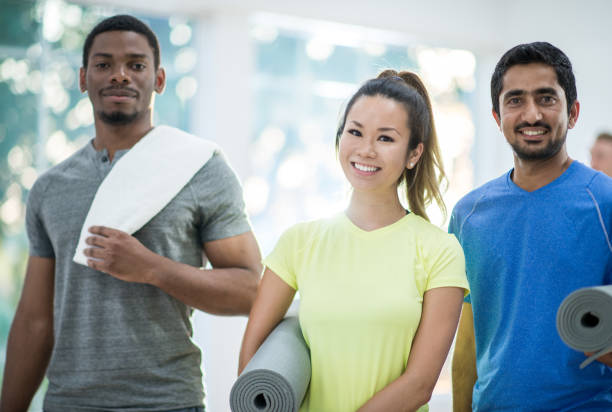istock Small Group Walking to A Fitness Class 1344412950