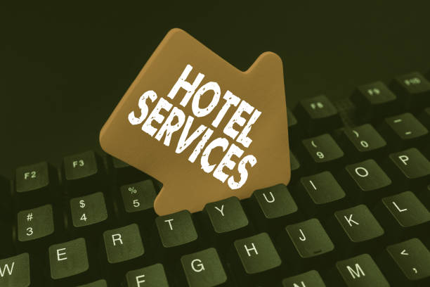 Text showing inspiration Hotel Services, Word Written on Facilities Amenities of an accommodation and lodging house Retyping Old Worksheet Data, Abstract Typing Online Reservation Lists cartel de texto que muestra los servicios del hotel. concepto de internet instalaciones servicios de una casa de alojamiento y alojamiento volver a escribir datos antiguos de la hoja de trabajo, escribir en abstracto listas de reservas en línea