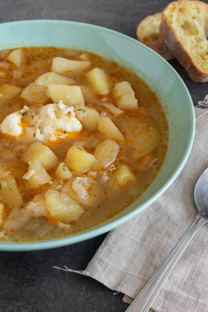 istock Traditional Spanish recipe potato stew with egg 1344414370
