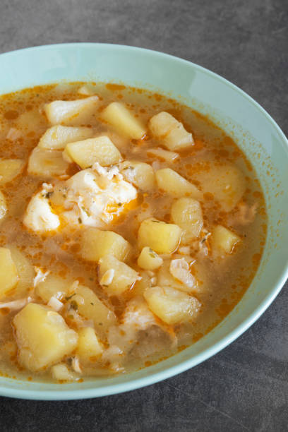 istock Traditional Spanish recipe potato stew with egg 1344414373