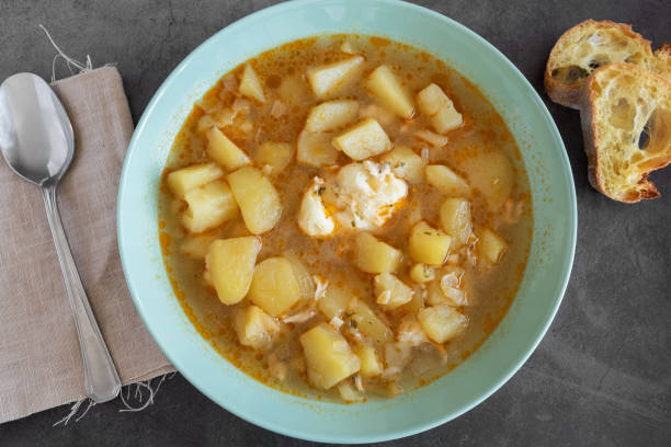 istock Traditional Spanish recipe potato stew with egg 1344414555