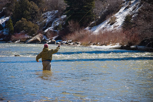 istock Fly Fishing the Eagle River in Winter 134441763