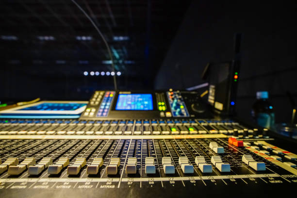 istock Digital mixer at concert venue 1344419715