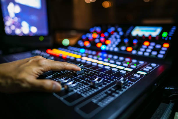 istock Digital mixer at concert venue 1344419719