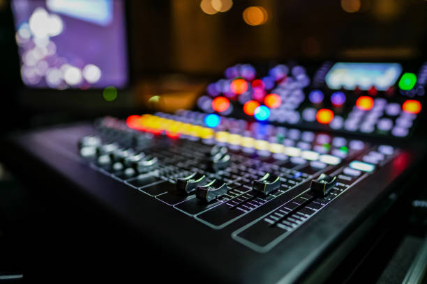 istock Digital mixer at concert venue 1344419738