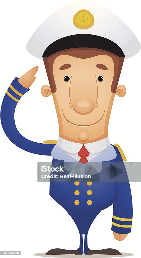 Captain Asl Captain Saluting Stock Illustration - Download Image Now - Adults Only ...