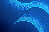 istock Abstract shiny bright blue waves banner design 1344423216