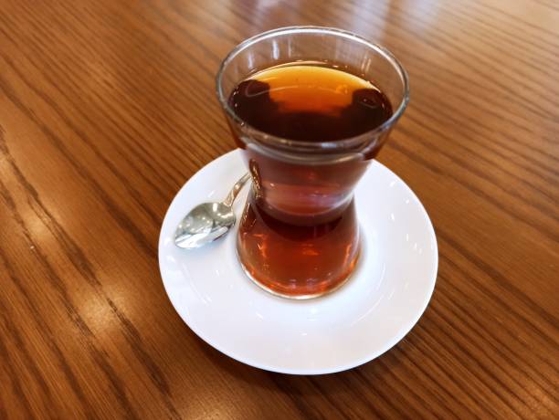 istock Traditional turkish hot red tea serving in Istanbul turkey 1344426620
