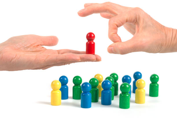 istock Game characters concepts - Finger kick out a figure 1344432121