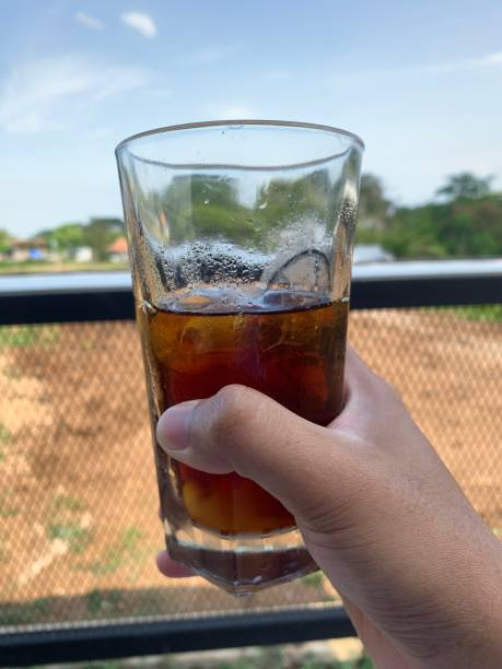 istock An americano iced coffee mixed with lychee syrup 1344438465