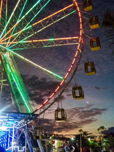 istock Giant Ferris wheel in the evening 1344442053