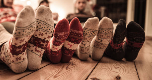 istock socks at christmas at home 1344442900