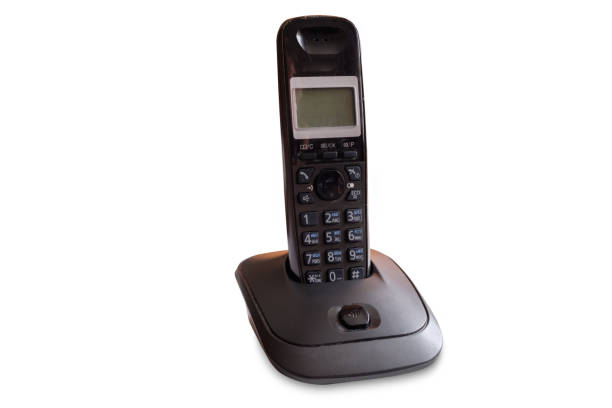 istock Modern cordless dect phone with charging station 1344445038