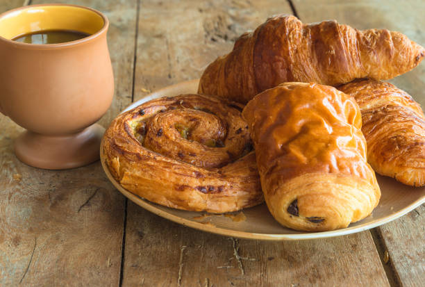 istock Traditional french breakfast with croissants; 1344449196