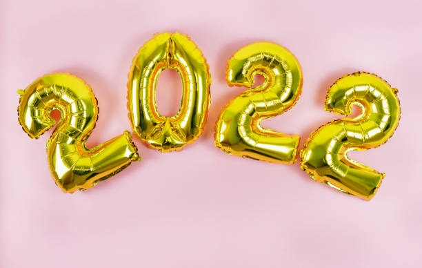 istock Happy New Year. Numbers 2022. Copy space. 1344459242