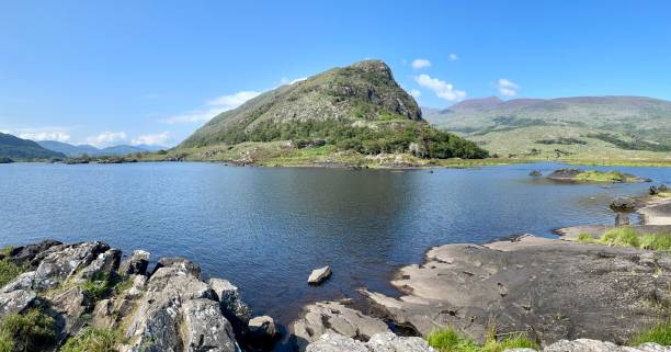 Panoramic view of Killarney lake, Ireland Panoramic view of Killarney lake, Ireland killarney lake stock pictures, royalty-free photos & images
