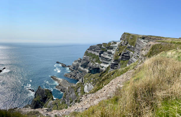 istock Panoramic view of cliffs of Moher in Ireland 1344470985