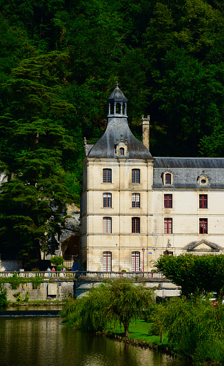 Saint Peter of Brantome was founded by Charlemagne. It is a Benedictine abbey  Romanesque architecture on the Dronne River