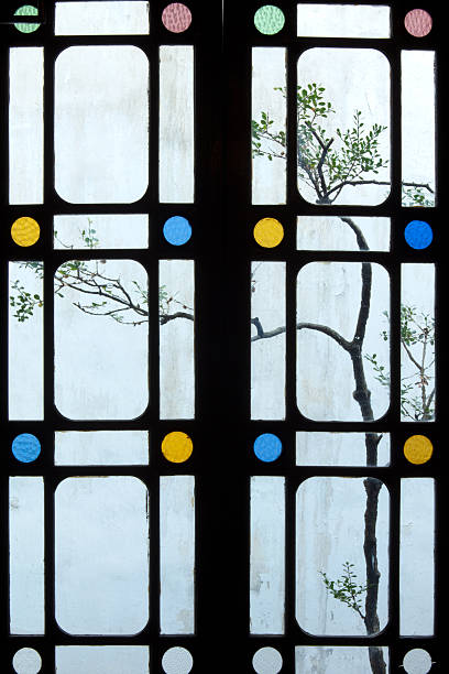istock beautiful old chinese window 134447991