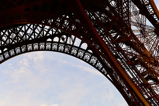 A low angle shot of Eiffel Tower, Paris
