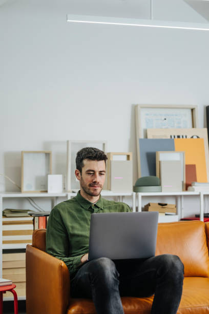 istock Handsome Businessman Working on His Laptop Computer in the Office 1344481469