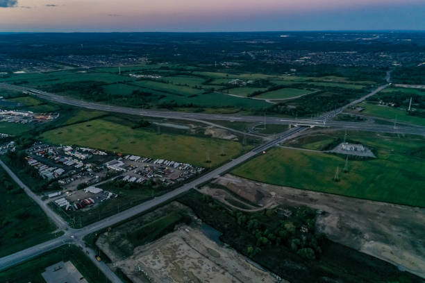 istock Canadian Pacific Railway Vaughan Intermodal Terminal in, Kleinburg, Canada 1344483635