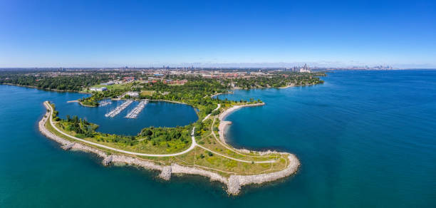 istock Aerial Colonel Samuel Smith Park and Toronto Cityview, Etobicoke, Canada 1344484151