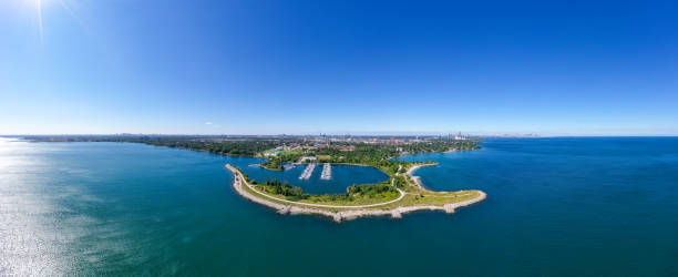 istock Aerial Colonel Samuel Smith Park and Toronto Cityview, Etobicoke, Canada 1344484851