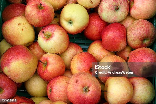 Maçãs - Fotografias de stock e mais imagens de Agricultura - Agricultura, Alimentação Saudável, Amarelo