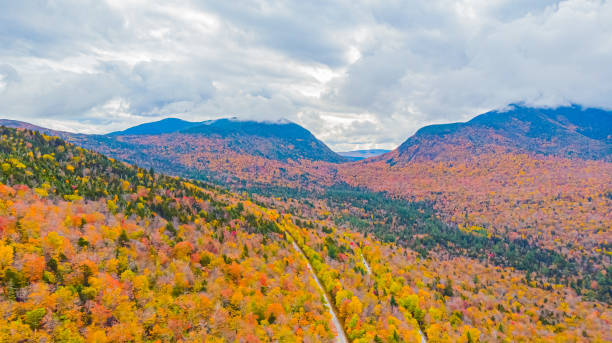istock The colorful road towards the White Mountains during the Fall 1344491880