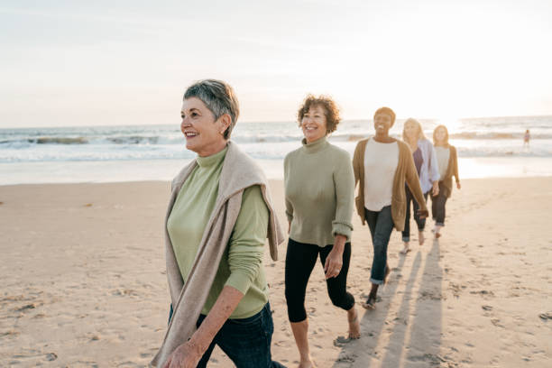 istock Enjoying the walk together with friends 1344505166